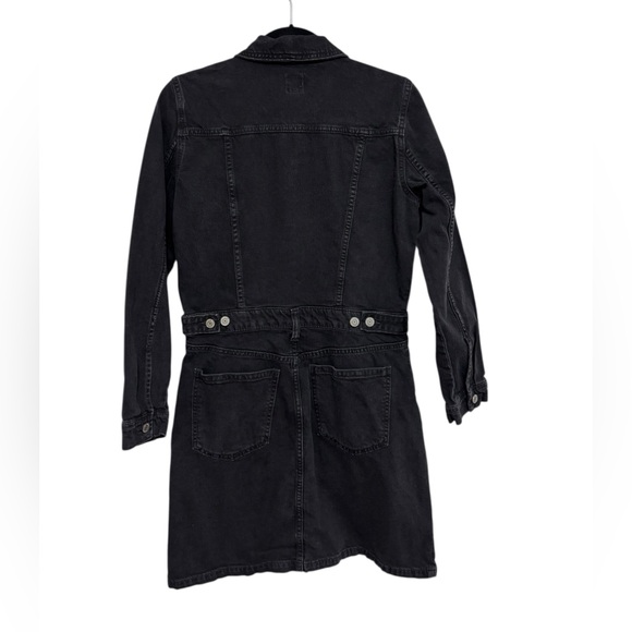 GAP Denim Mini Dress with Washwell in Black Wash - Size 8 - Picture 3 of 6